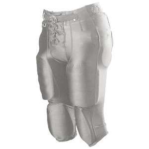  Alleson Youth Nylon/Spandex Football Pants SI   SILVER YM 
