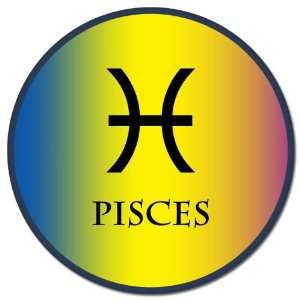  Pisces Zodiac Sign car bumper sticker 4 x 4 Automotive