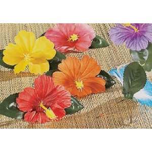  Hawaiian Flower Twisty Ties 