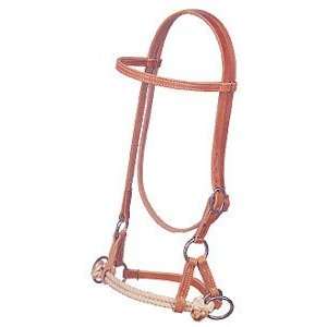  Weaver Bridle Leather Side Pull Training Headstall Double 