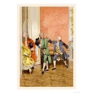 School for Scandal The Accusation Giclee Poster Print by Lucius Rossi 
