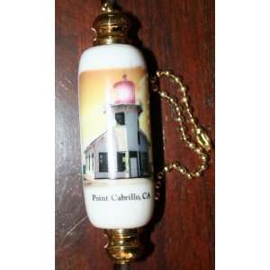  Point Cabrillo Lighthouse Porcelain Chain/Fan Pull