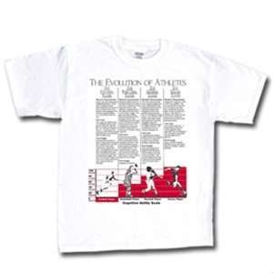  Hardkor Sports Evolution of Athletes Soccer T Shirt (White 