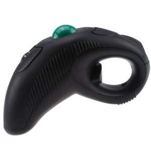  Wireless USB HandHeld Finger Trackball Mouse with Laser 