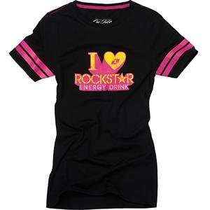   Industries Womens Rockstar Tegan T Shirt   Large/Black Automotive