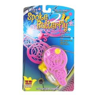 Tireflys Butterfly Flashing Bicycle Spoke Light   Pink and Yellow