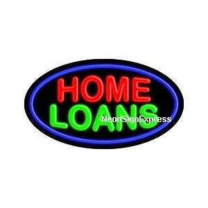  Home Loans Flashing Neon Sign 