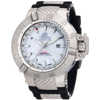 Invicta Mens 0737 Subaqua Noma III GMT White Mother Of Pearl Black 