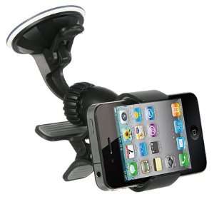  Universal car mount features a holder that can be adjusted 