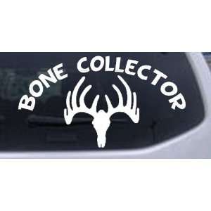 White 28in X 15.7in    Hunting Bone Collector Hunting And Fishing Car 