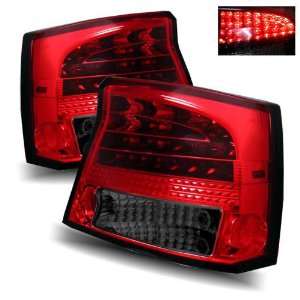  06 08 Dodge Charger Red/Smoke LED Tail Lights Automotive