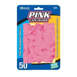 BAZIC Pink Eraser Top (50/Pack), Case Pack 72 Office 