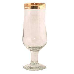  Rayware Set 0F 6 Classic Gold Beer Glasses Kitchen 