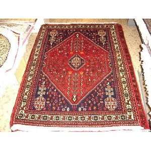    3x5 Hand Knotted Abadeh Persian Rug   50x37