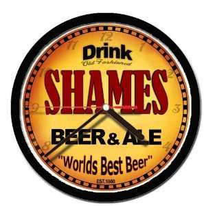  SHAMES beer and ale cerveza wall clock 