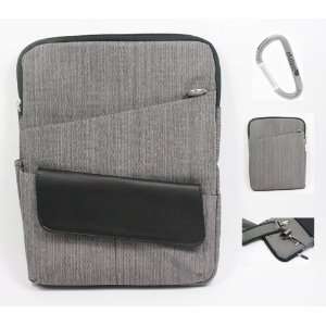  Smoke Canvas / Grey 10 Laptop Bag for your Superpad PC, Flytouch 3 