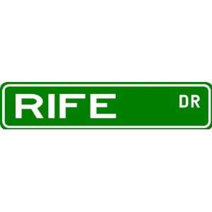 RIFE Street Sign ~ Family Lastname Sign ~ Gameroom, Basement, Garage 