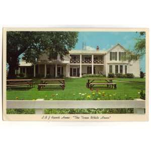 Vintage Postcard L.B.J. Ranch Home Johnson Texas White House 60s