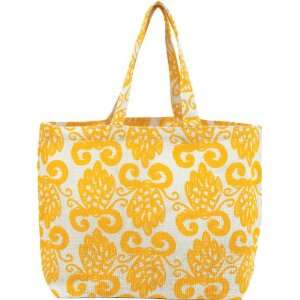  Rockflowerpaper Pineapple Yellow Jute Tote Bag Kitchen 