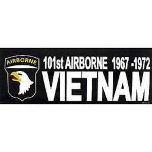 101st Airborne 1967 1972 Vietnam Bumper Sticker