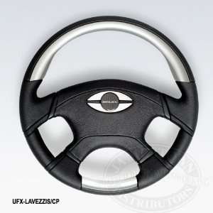   Steering Wheels LAVEZZIBL/S Blue Insert/Silver Spokes Automotive