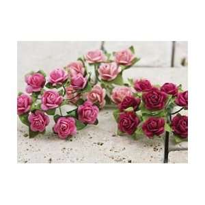  Prima Flowers Mini Roses 24/Pkg Light Red MR53 5476; 4 