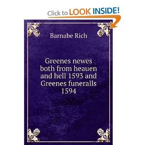  Greenes newes both from heauen and hell 1593 and Greenes 