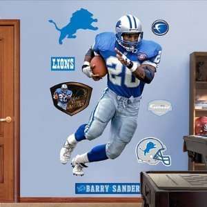  Barry Sanders Record Breaker Detroit Lions Fathead NIB 