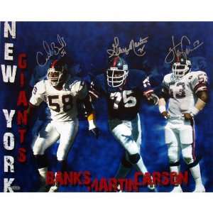  Carl Banks, Harry Carson and George Martin New York Giants 