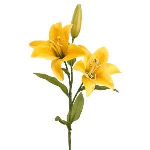  Faux 21 Day Lily Spray Yellow (Pack of 12) Beauty