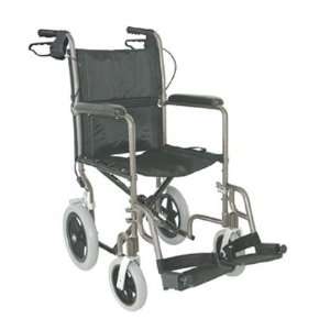  Lightweight Aluminum Transport Chair With 12 Rear Wheels 