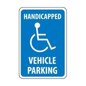 TM6 to 10H   Handicapped Vehicle Parking, 18 X 12, .063 Aluminum 