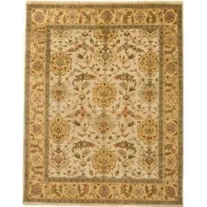  Due Process Mirzapur Shield Ivory Gold 8 X 10 Area Rug 