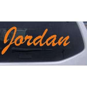  Orange 28in X 11.2in    Jordan Car Window Wall Laptop 