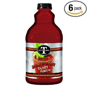 Mr. & Mrs. Ts Rich & Spicy Bloody Mary Mixer, 64 Ounce Bottles (Pack 