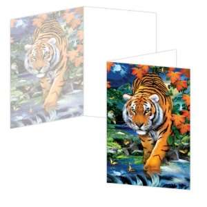 ECOeverywhere On The Prowl Boxed Card Set, 12 Cards and Envelopes, 4 x 