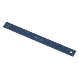   14119   Stainless Steel Ruler, 12in/30cm, Blue