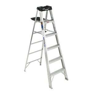  Werner 6 Foot 300 Pound Duty Rating Aluminum Shelf Ladder 