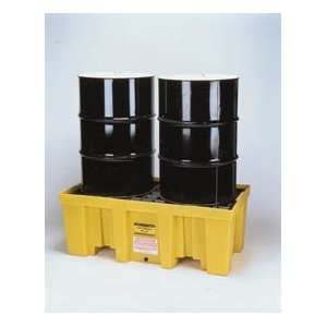 Four Drum Pallet   Secondary Spill Containment Pallets with Grating 