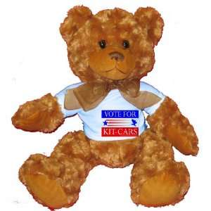  VOTE FOR KIT CARS Plush Teddy Bear with BLUE T Shirt Toys 
