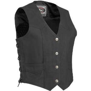   Vapor Perforated Leather Vest , Gender Womens, Size XL XF09 1383