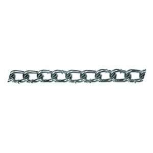 155lb WLL Zinc Plated Low Carbon Twist Link Machine Chain, Pack of 