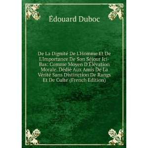   De Rangs Et De Culte (French Edition) Ã?douard Duboc Books