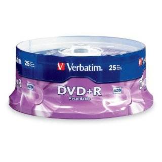   up to16x branded recordable disc dvd r 25 disc spindle by verbatim 4 2