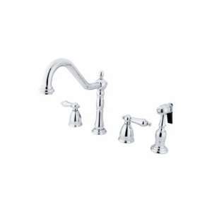  Elements of Design Two Handle Kitchen Faucet With Spray 