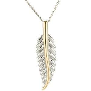  Break Up Inspired Silver & Gold Tone Leaf Necklace 