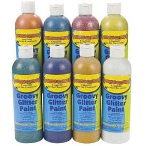  Groovy Glitter Paint Set   Basic School Supplies & Paints 