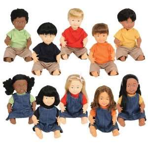  16 Multiethnic Dolls Set of 10 Toys & Games