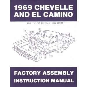  1969 CHEVELLE EL CAMINO MALIBU SS Assembly Manual Book 