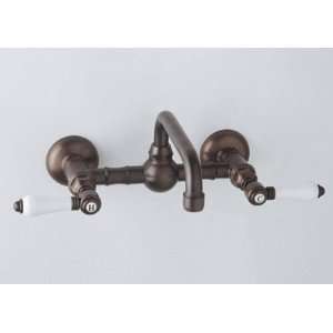   Handle Wall Mounted Bathroom Faucet with Metal Cros